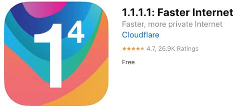 cloudflare 1.1.1.1 app